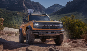 The 2021 Ford Bronco off roading