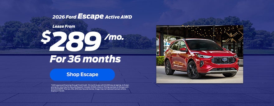 2026 Ford Escape Lease Offer