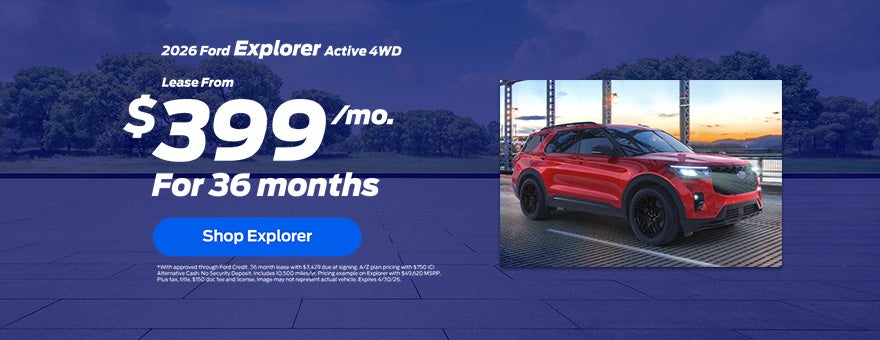 2026 Ford Explorer Lease Offer