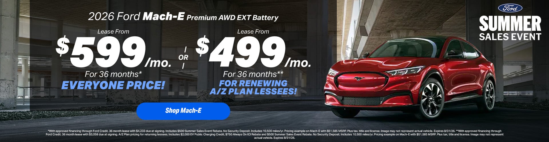 2026 Ford Mach-E Lease Offer