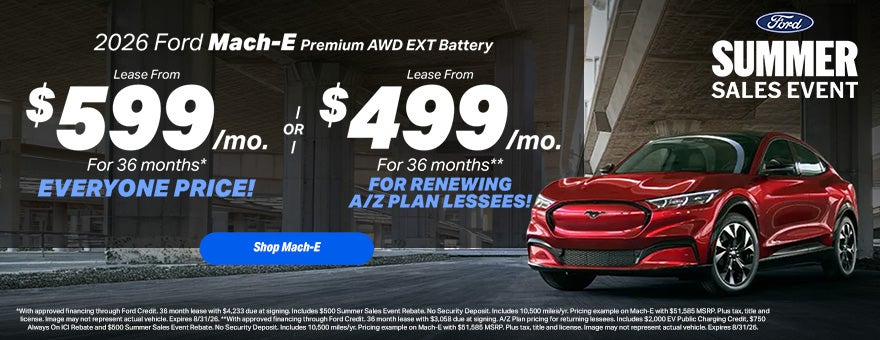 2026 Ford Mach-E Lease Offer