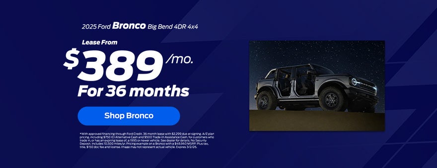 2025 Ford Bronco Lease Offer