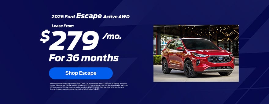 2026 Ford Escape Lease Offer