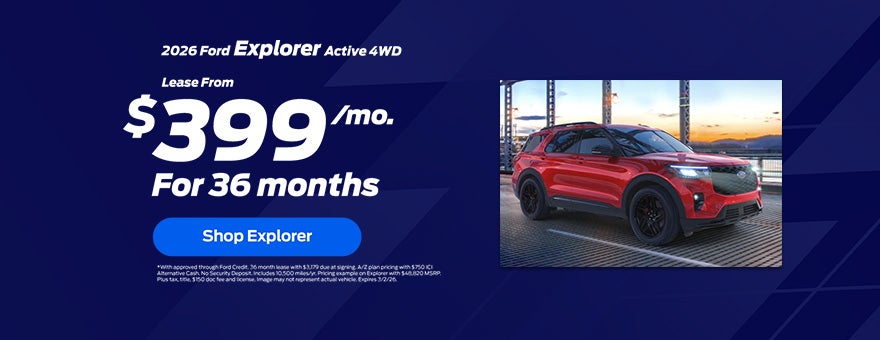 2026 Ford Explorer Lease Offer