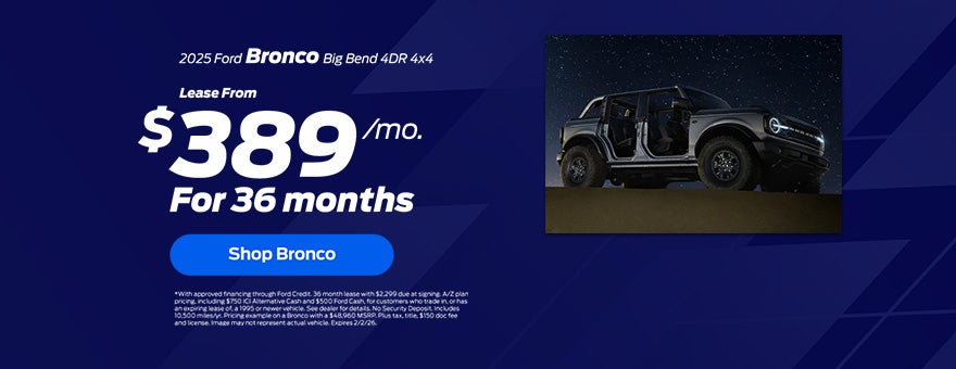 2025 Ford Bronco Lease Offer