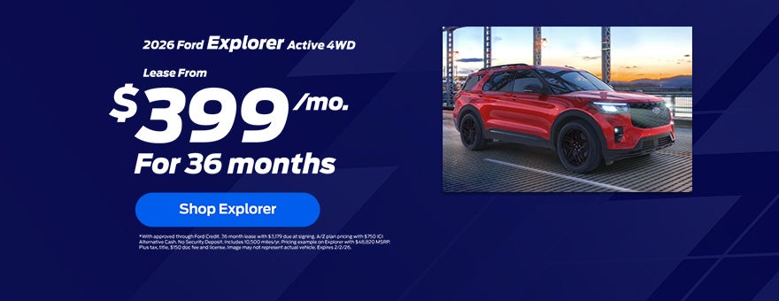 2026 Ford Explorer Lease Offer