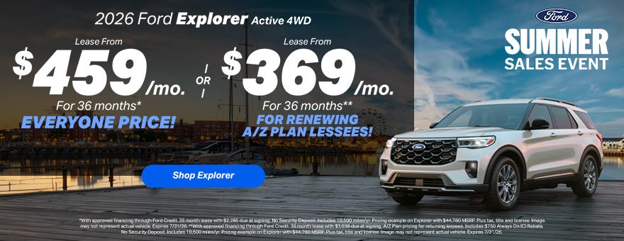 2026 Explorer Lease Offer