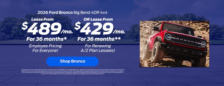 2026 Ford Bronco Lease Offer