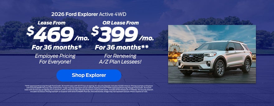 2026 Ford Explorer Lease Offer
