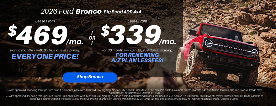 2026 Bronco Lease Offers