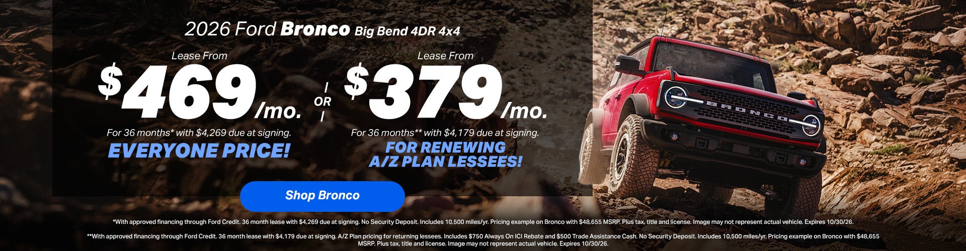 2026 Ford Bronco Lease Offer