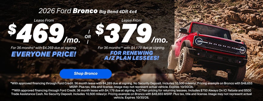 2026 Ford Bronco Lease Offer