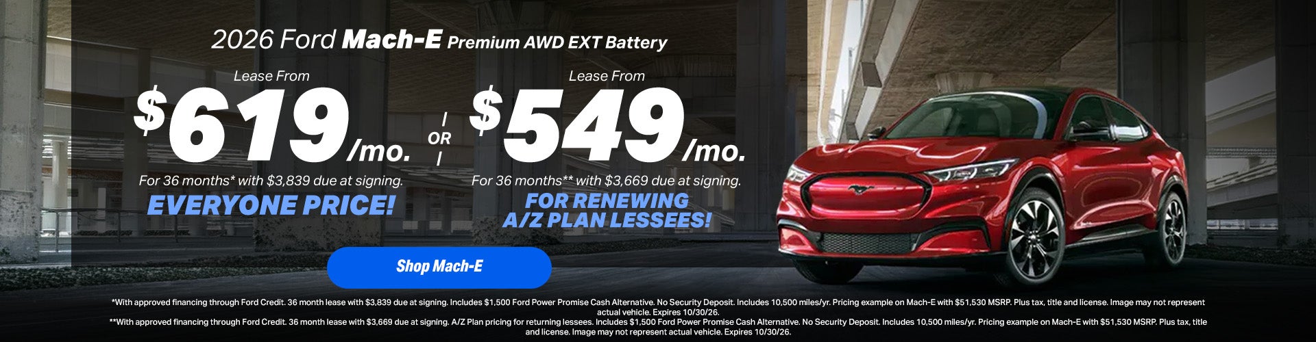 2026 Ford Mach-E Lease Offer