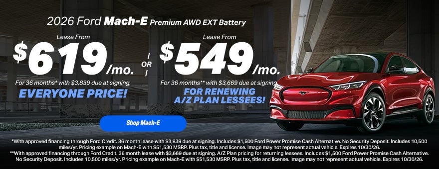 2026 Ford Mach-E Lease Offer