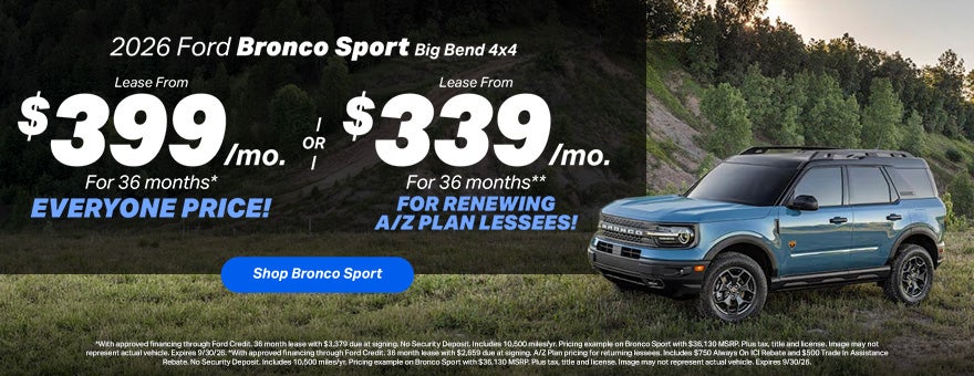 Ford Bronco Sport Lease Offer