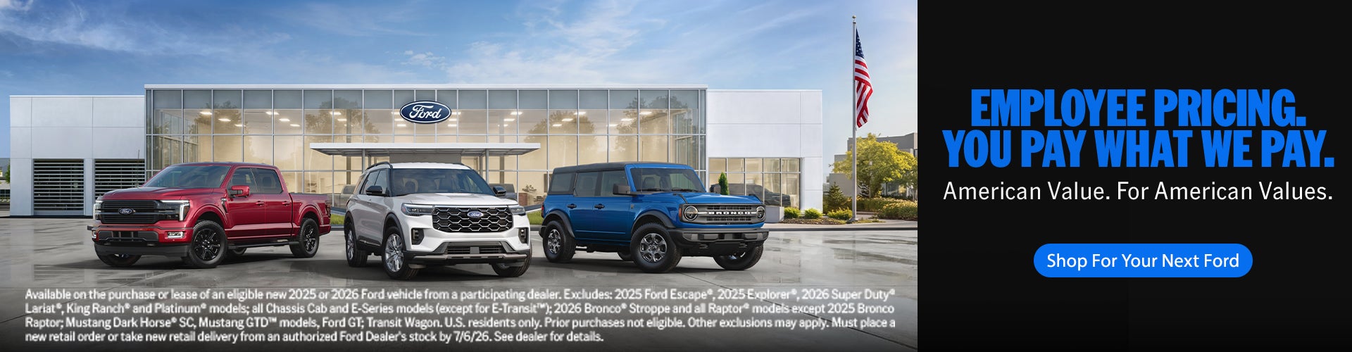 Employee Pricing For Everyone at Pat Milliken Ford